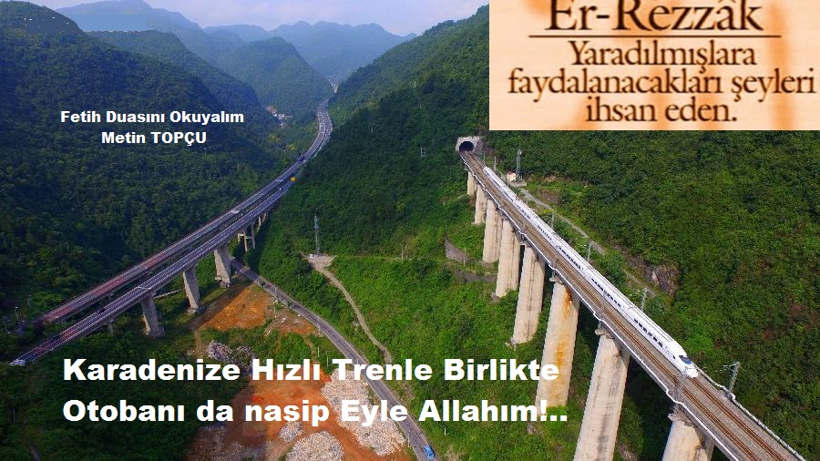 SAMSUN SARP HIZLI TREN VE OTO YOLU…