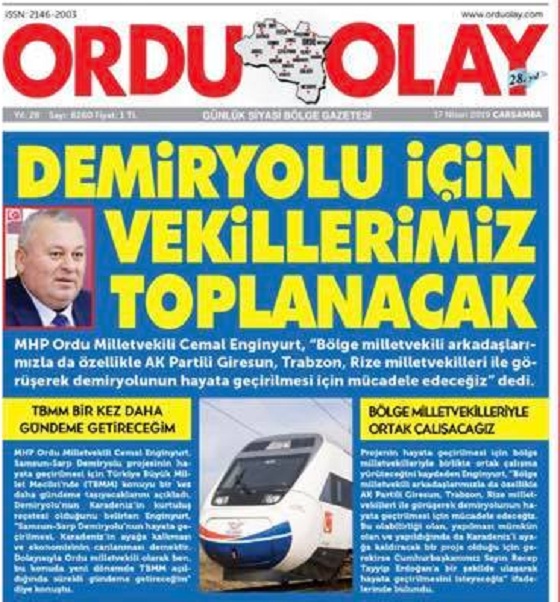 DEMİRYOLU İÇİN VEKİLLERİMİZ TOPLANACAK