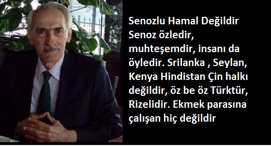 SENOZ’LU HAMAL DEĞİLDİR!