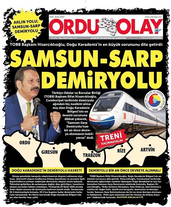 SAMSUN-SARP DEMİRYOLU