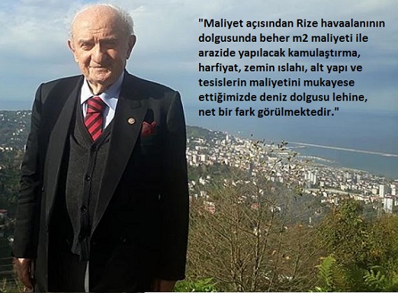 Ahmet Kabil; En Uygun Yer Deniz Dolgusudur